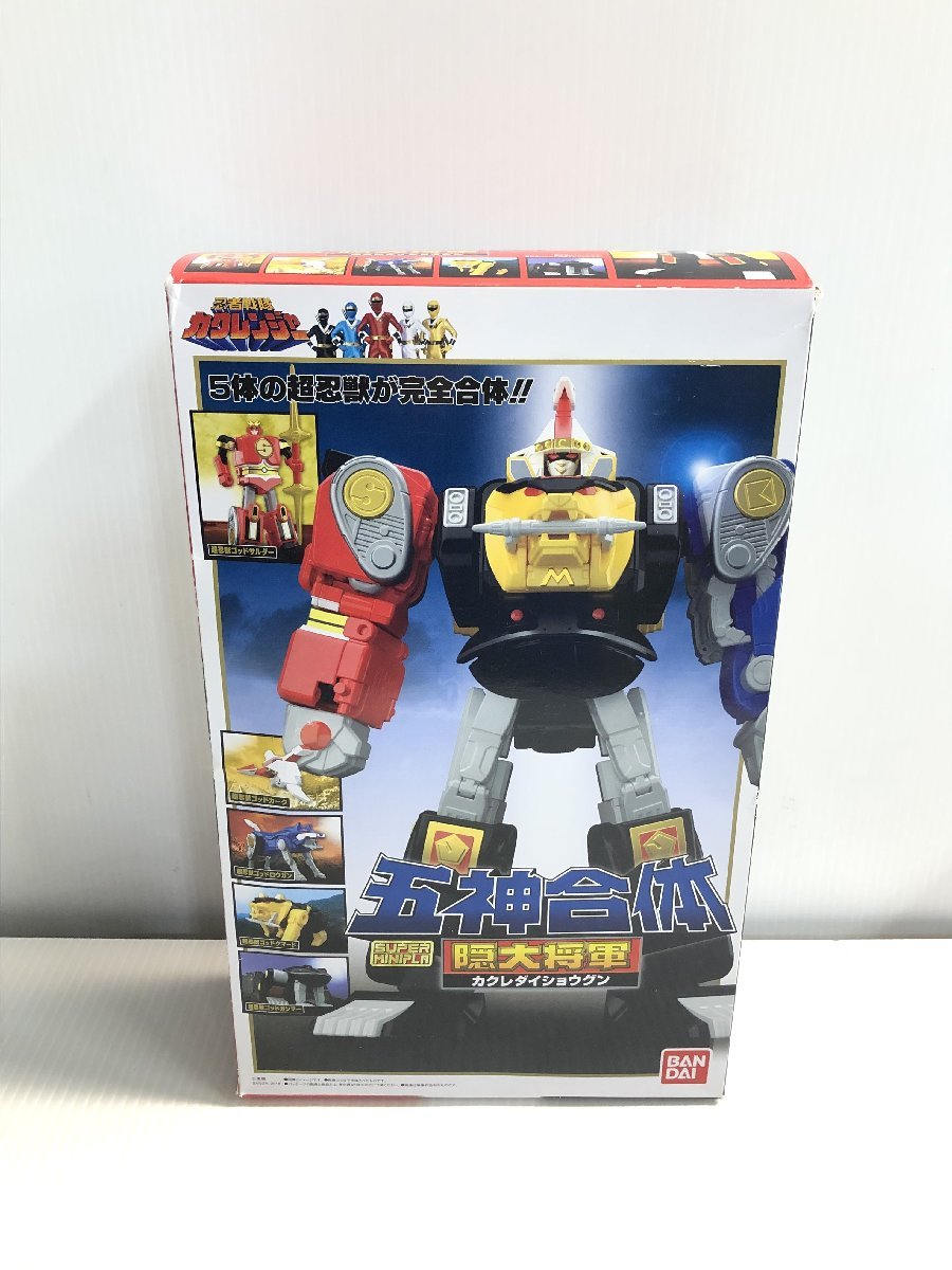 §　A84514　【未開封】 BANDAI バンダイ 忍者戦隊カクレンジャー 五神合体 隠大将軍＆ツバサマルセット おもちゃ サムライマンに瞬間変形する当時の玩具ギミックも再現！プレバン限定