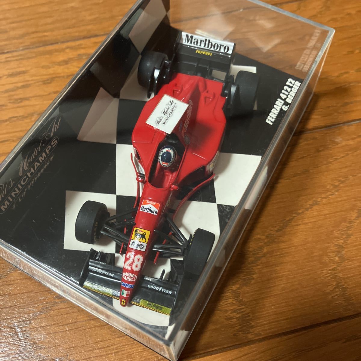 ミニチャンプス 1/43 フェラーリ412T2 ゲルハルト ベルガー