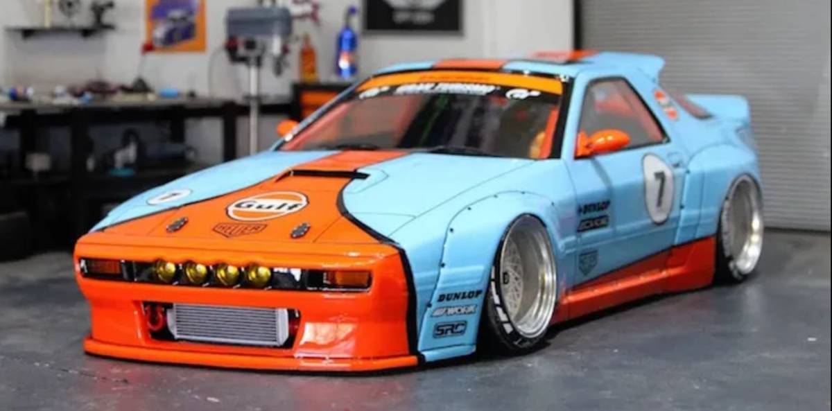 送料無料 1/10 ドリフト ボディ　Mazda FC3s　未塗装 新品ボディ 希少 