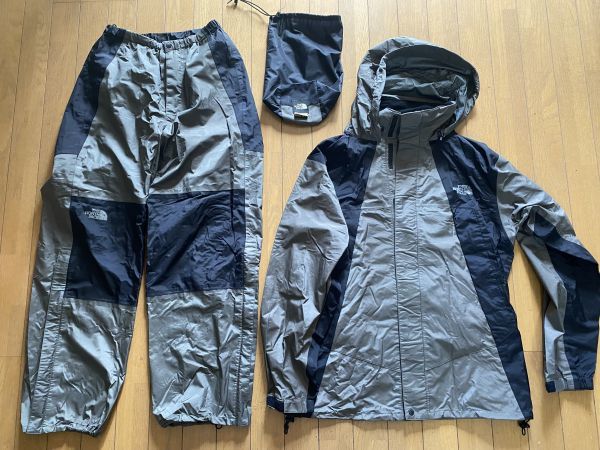 送料無料 ゴアテックス★THE NORTH FACE ノースフェイス★GORE-TEX レインウェア 上下セット 袋有り