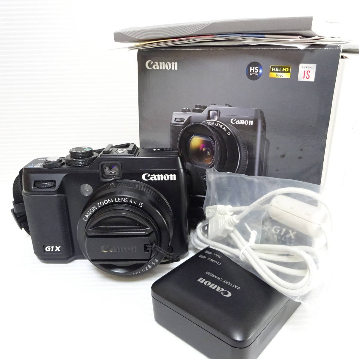 【1705658-052】 Canon デジタルカメラ Power shot G1 X 箱付き 動作未確認 60サイズ発送同梱不可