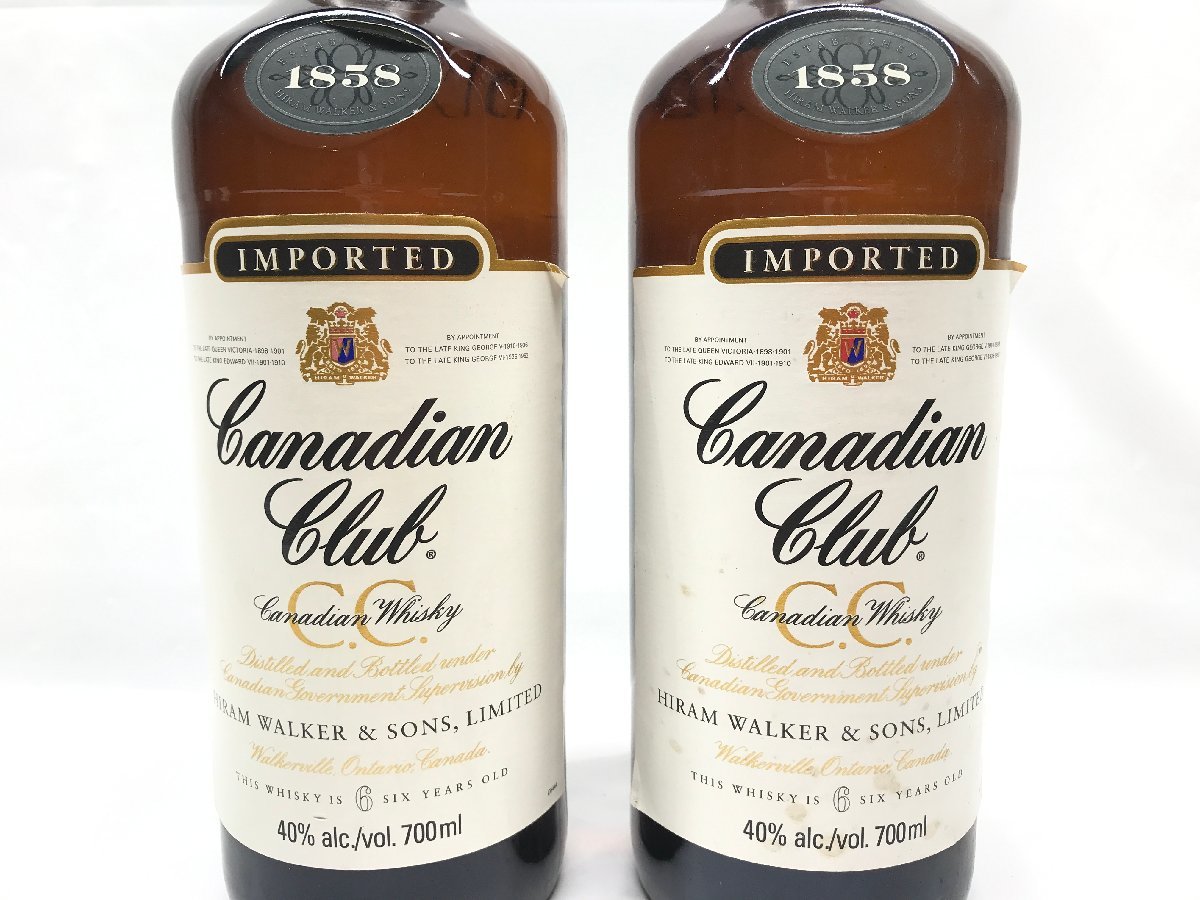 未開栓 お酒まとめ売り Canadian Club カナディアンクラブ 6年 700ml 