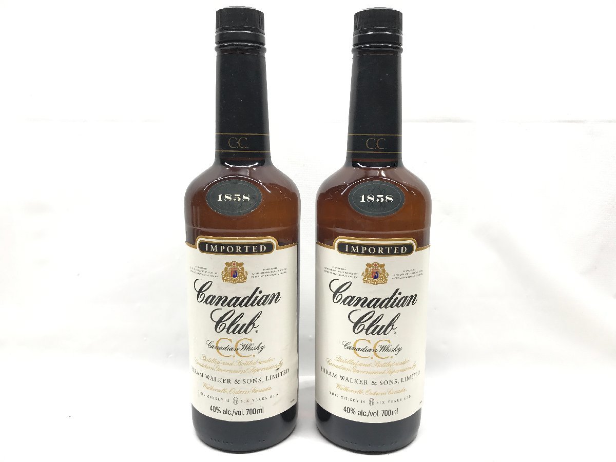 未開栓 お酒まとめ売り Canadian Club カナディアンクラブ 6年 700ml