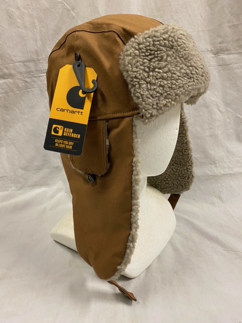 Carhartt トラッパーハット ブラウン カーハート ボア付き フライト