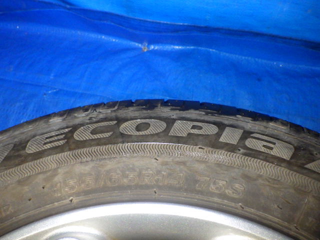 82 アルト ラパン HE33S 令和2年 純正 R06A タイヤ アルミホイール 155/65R14 ①