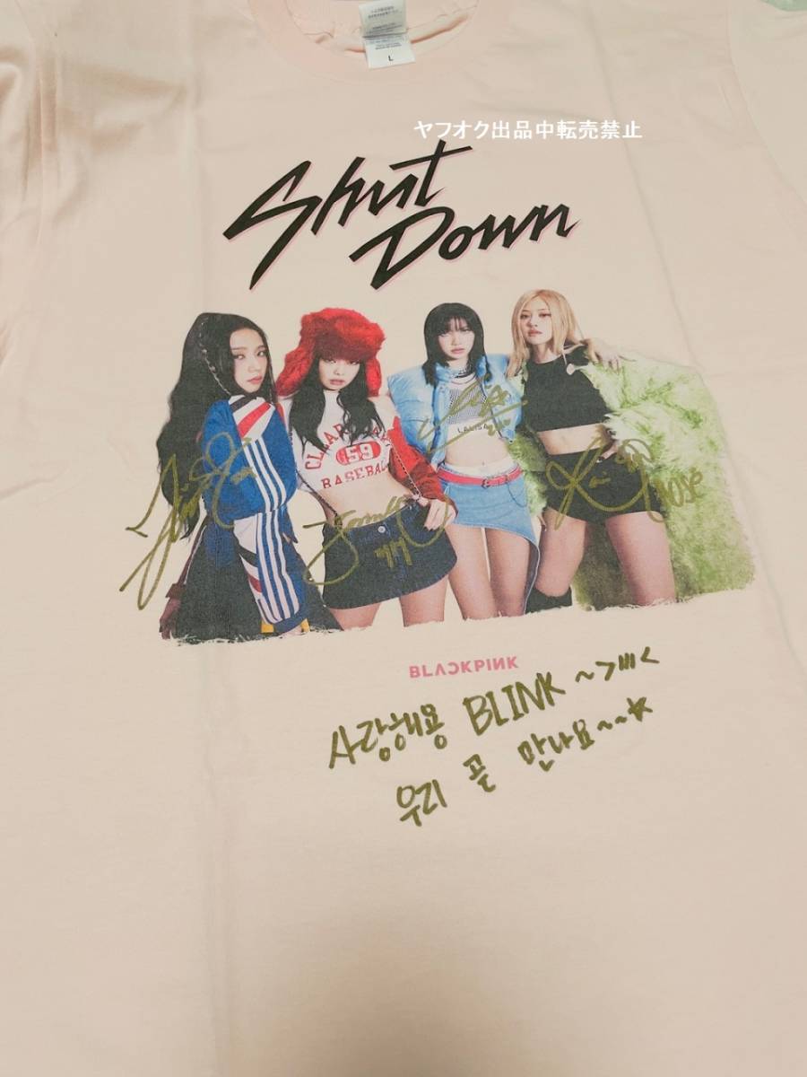BLACKPINK直筆サイン入りTシャツ！ BLACKPINK 直筆サイン入りTシャツ
