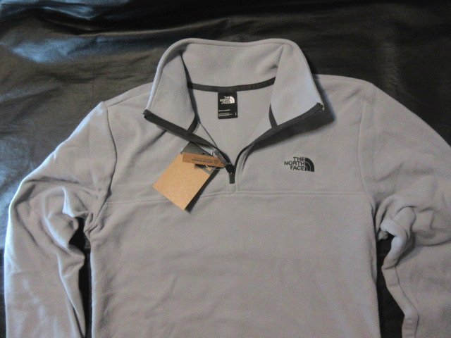 本物正規◆ノースフェイス◆ハーフジップ フリース TKA GLACIER グレー■L■MID GREY■新品■アメリカ限定/CTE
