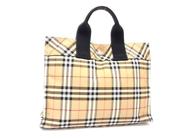 1円 BURBERRY バーバリーブルーレーベル ノバチェック ナイロン