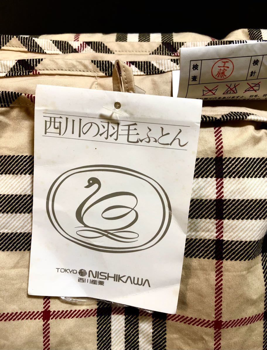 バーバリー ダウンひざ掛け 寝具 ☆未使用☆BURBERRY バーバリー