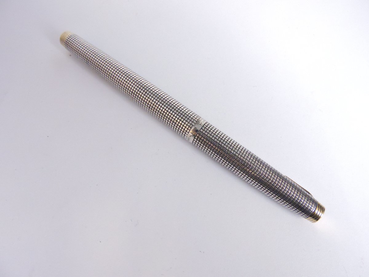 正規品 パーカー PARKER スターリングシルバー 銀製 万年筆 ペン先14K