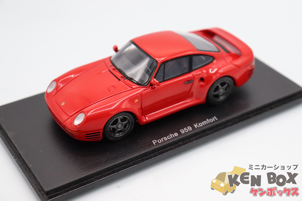 USED S=1/43 Spark スパーク S4477 Porsche ポルシェ 959 Komfort 赤 中国製 現状渡し