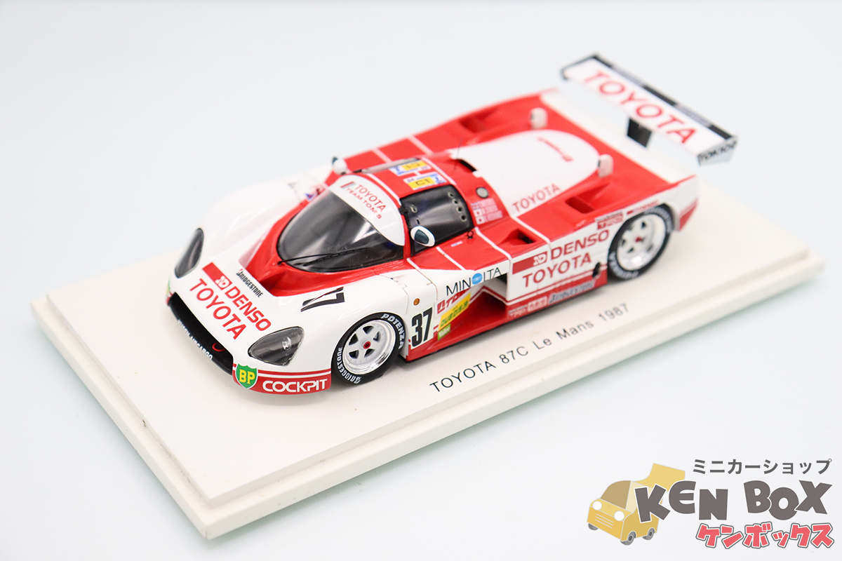 USED S=1/43 Spark スパーク S5241 TOYOTA トヨタ 87C LM1987 DENSO MINOLTA #37 中国製 現状渡し