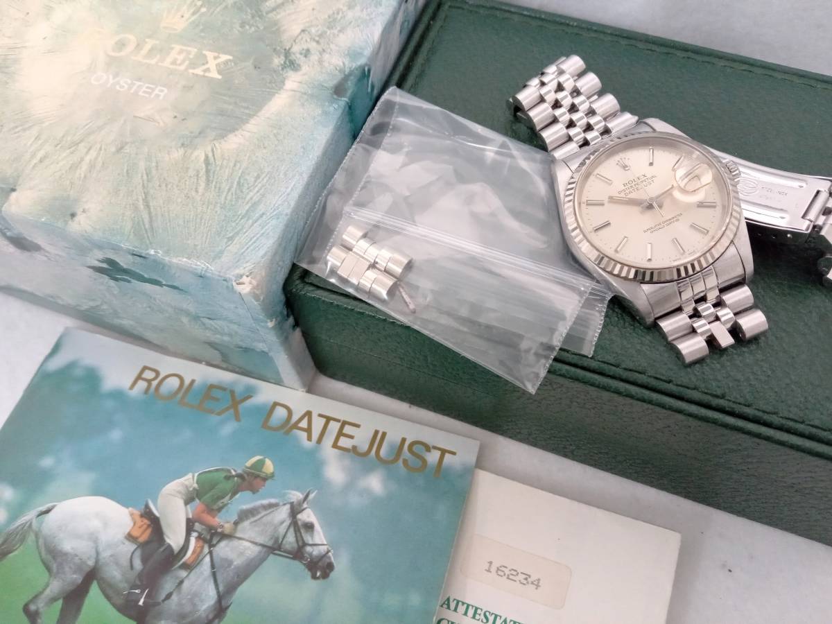 ジャンク 付属品有り 【稼働品】ロレックス ROLEX デイトジャスト 