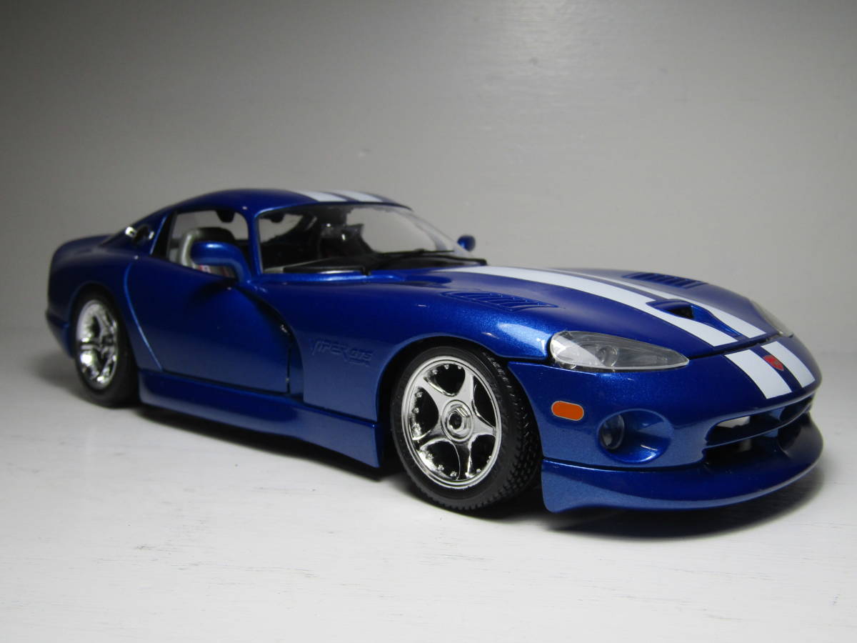 Dodge Viper GTS 1996 – Miniature Maisto Special Edition 1/18, Bleue, Ref 31832