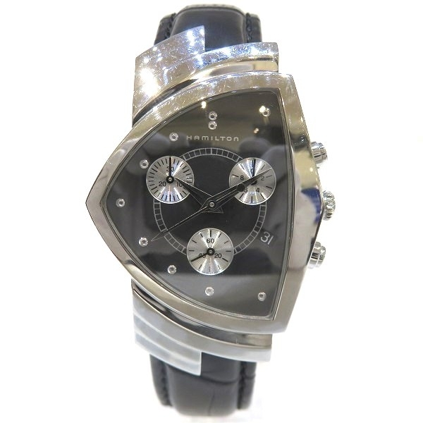ハミルトン ベンチュラ クロノグラフ H244121 クォーツ 時計 腕時計 メンズ☆0301