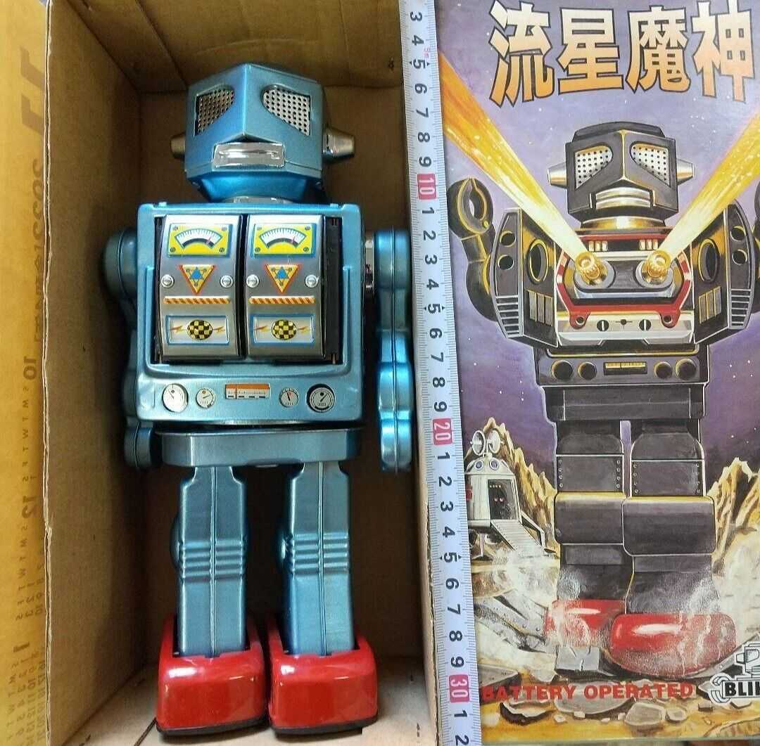 HOT メタルハウス 流星魔神 ブリキ 電池式 全長 約31cm METAL HOUSE