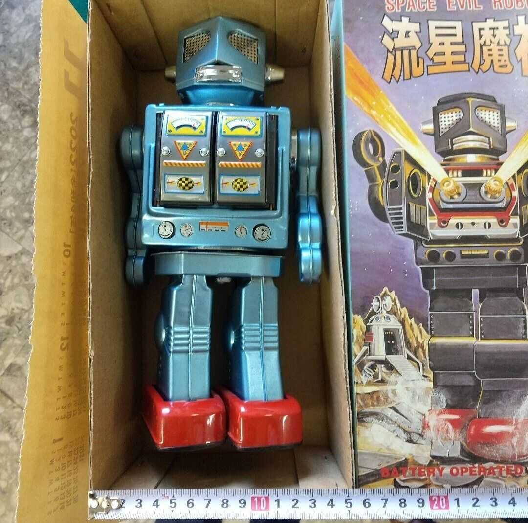 HOT メタルハウス 流星魔神 ブリキ 電池式 全長 約31cm METAL HOUSE