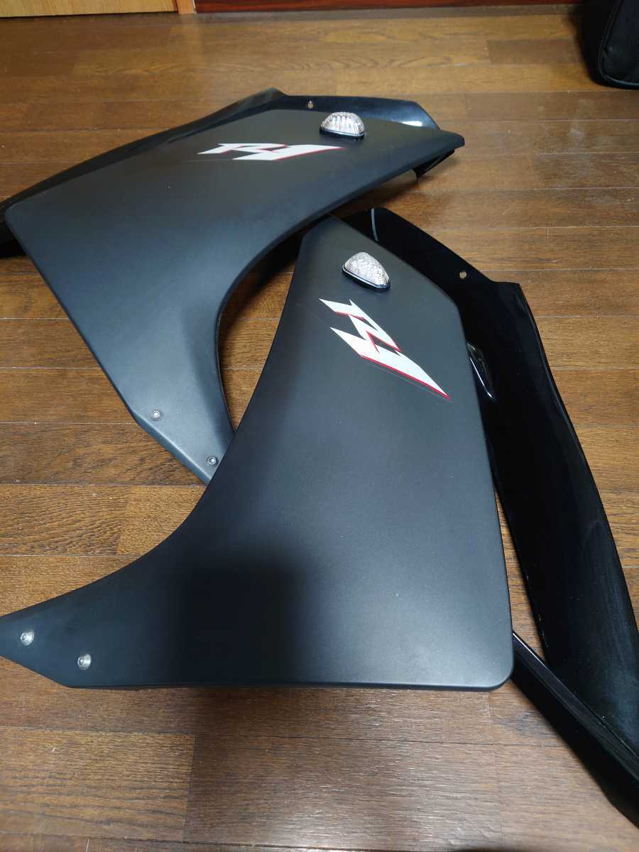 YAMAHA ヤマハ 純正 YZF-R1 4C8 2007-2008年モデル サイドカウル シートカウル アンダーカウル ブラック　社外ウィンカー