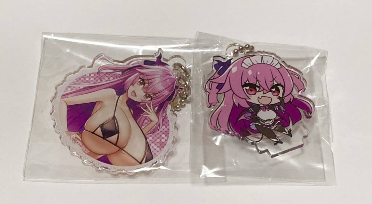 メイド学園　みるくふぁくとりー　アクリルブロックキーホルダー　ばら売り可能 2種セット メイド学園 ガチャ みるくふぁくとりー 赤木リオ でらうえあ