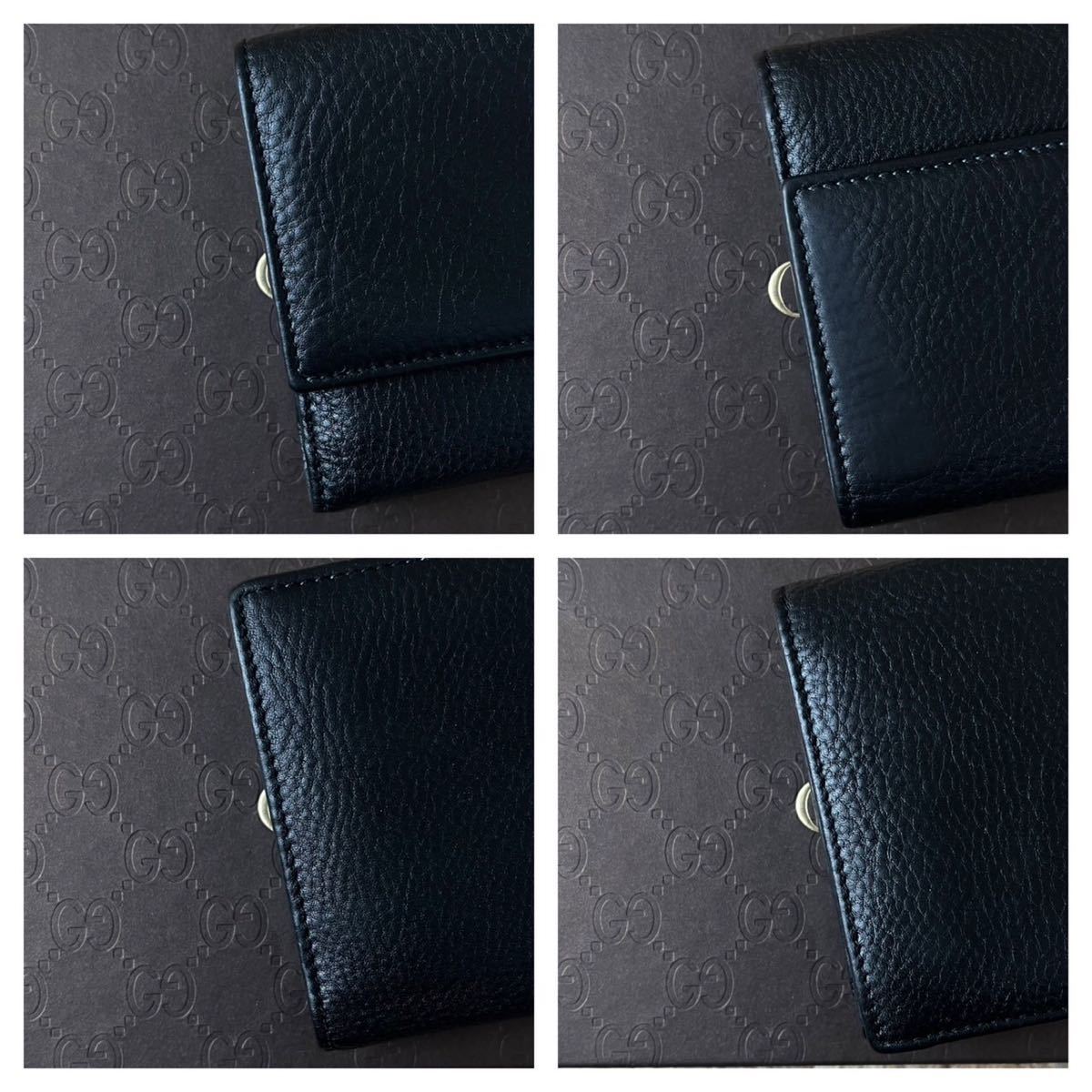 □1円□グッチ□美品□GUCCI□長財布□GG□シマレザー□男女 ソーホー
