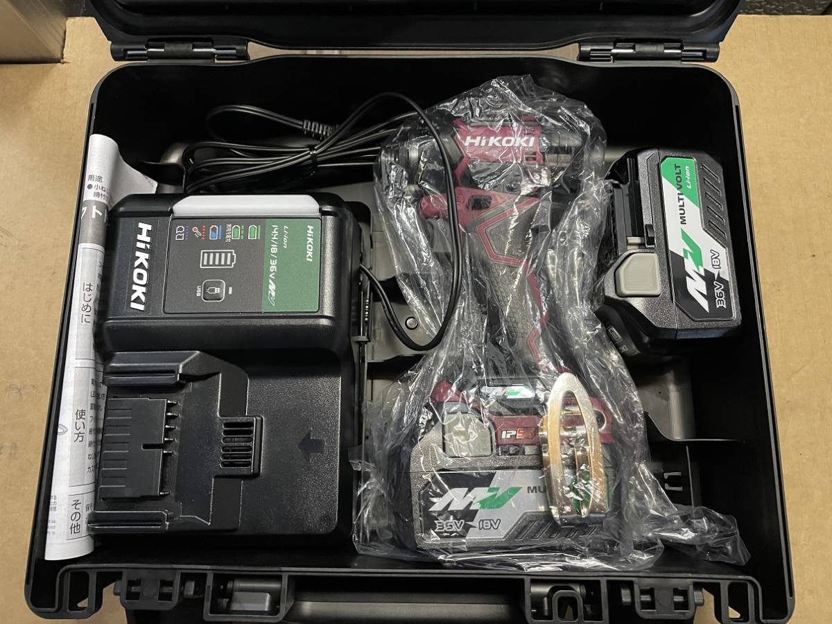 【未使用】HiKOKI（ハイコーキ）コードレスインパクトドライバ WH36DC(2XPR)　日立工機 電動工具