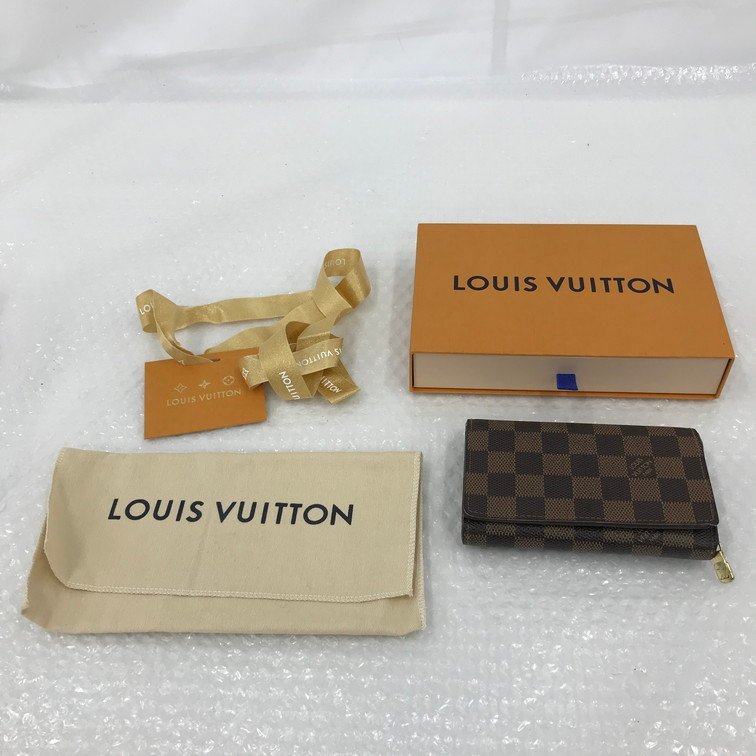 【ALBB4033】ルイヴィトン　LOUIS VUITTON　N61736　ダミエ財布　小銭入れ傷有り