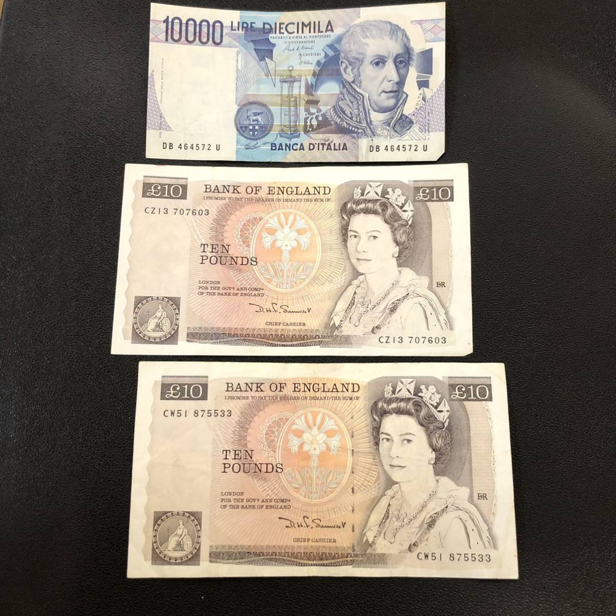 イギリス旧紙幣 旧紙幣イギリス10ポンド紙幣 旧札 10ポンド&20ポンド