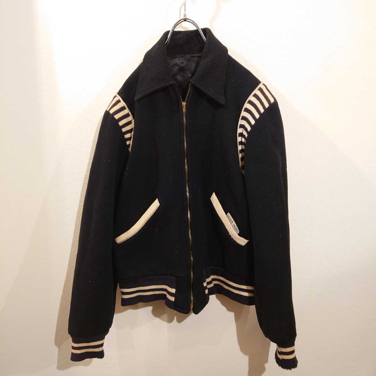 50s リバーシブルジャケット ウールジャケット サテンジャケット 