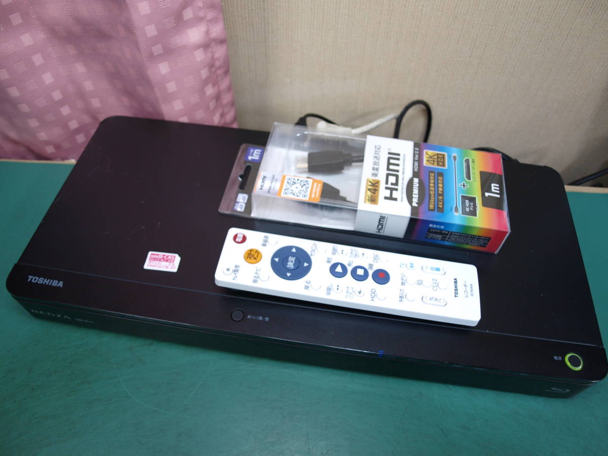 東芝 500GB HDD/BDレコーダー DBR-Z510 SM0 B-CASリモコン新品HDMI付 