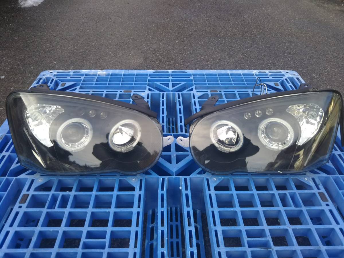 ☆即決！ 希少！ 廃盤品！ インプレッサ GDB STI 涙目 社外 イカリング ヘッドライト 左右 subarist_5_5_5☆ 