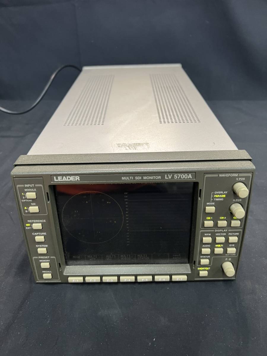 Leader lv 5700a multi sdi monitor 通電確認 LEADER リーダー LV