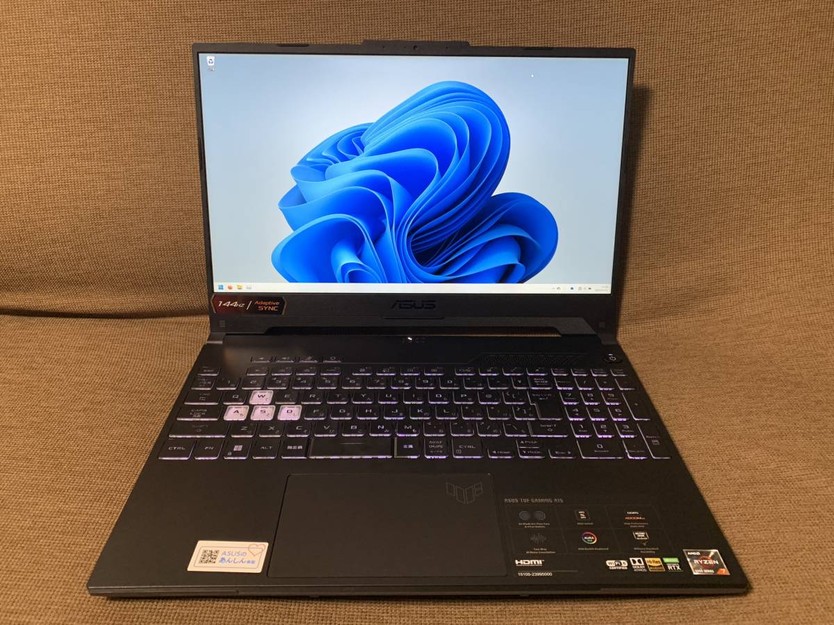 高性能】 ゲーミング ノートPC ASUS TUF Gaming A15 (2022) FA507R 