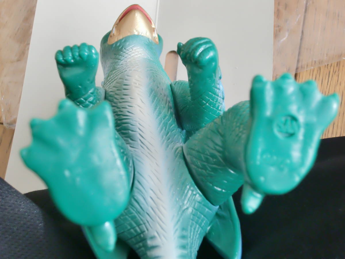 マルサン復刻ソフビ☆日東の怪獣シリーズ大巨獣ガッパ☆タグ、怪獣新聞