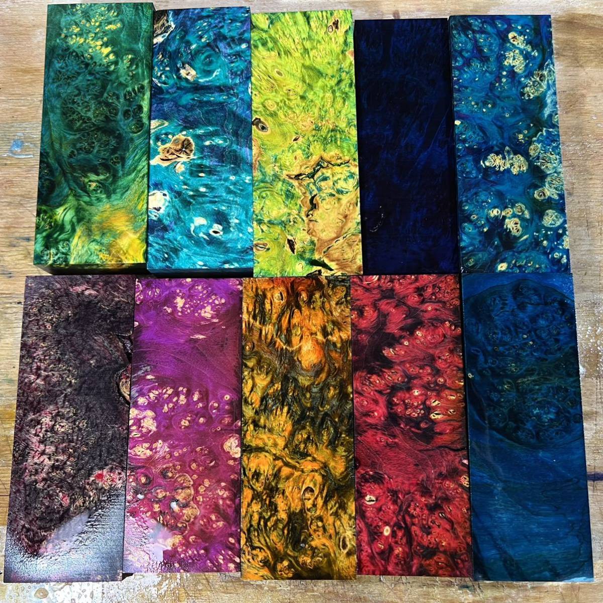 【ジャンク】スタビライズドウッド10点セットC