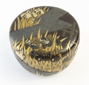 茶道具 香合 茄子 隆斎(隆弘峯)造 岩倉隆斎 共箱