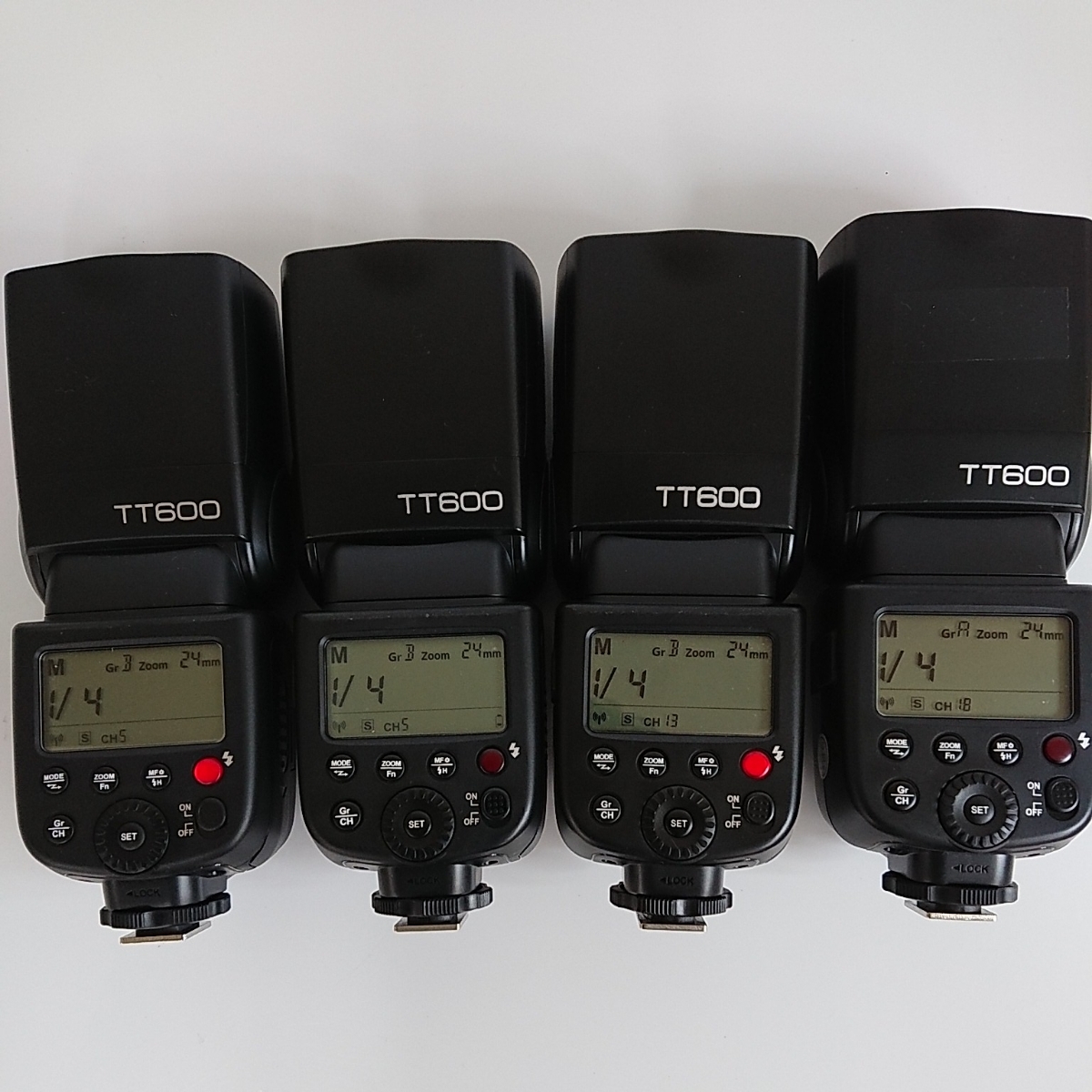 GODOX TT600 ゴドックス ストロボ フラシュ スピードライト 4個セット