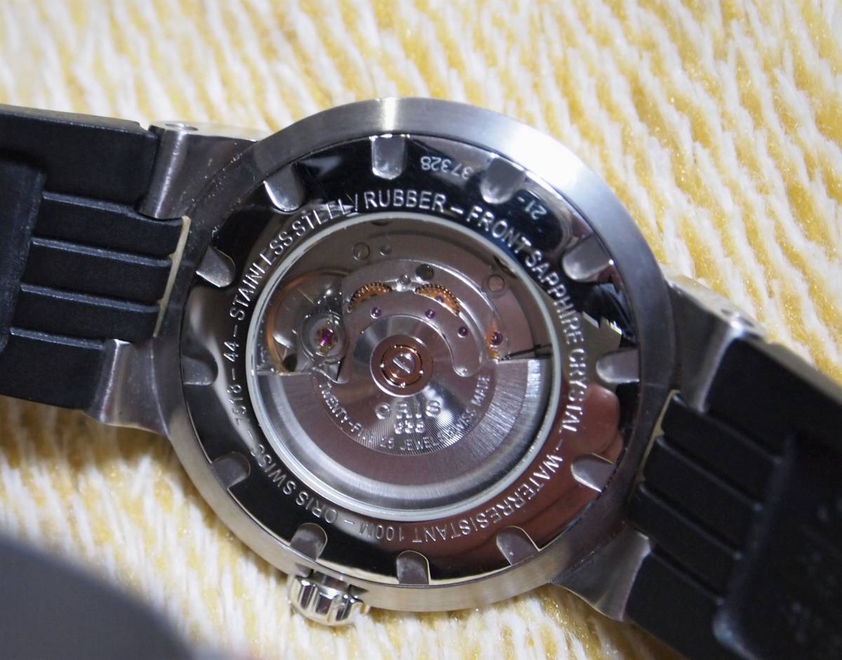 ☆裏スケ 自動巻き ORIS オリス 7518-44 デイデイト ラバーベルト