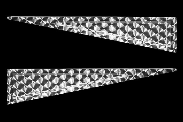 ■新品⇒三菱ふそうスーパーグレート 17/07/2000 ウインドウパネル 窓飾り ドア化粧板 ステンレスウロコ　紐だしデコトラ:W-B