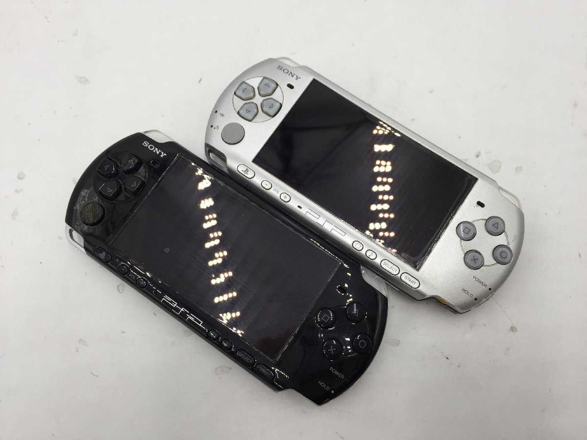 ♪▲【SONY ソニー】PSP/PlayStation Portable 計2点セット PSP-3000 まとめ売り品 0110 7