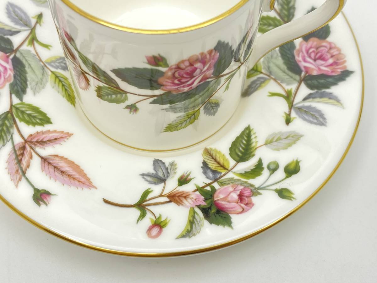 WEDGWOOD ウェッジウッド HATHAWAY ROSE Coffee Cup & Saucer