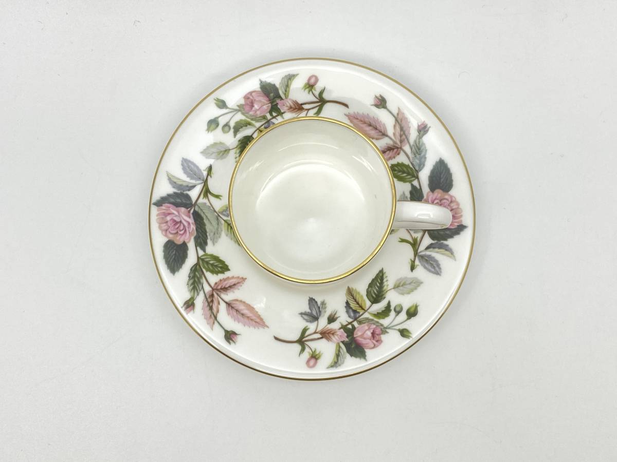 WEDGWOOD ウェッジウッド HATHAWAY ROSE Coffee Cup & Saucer