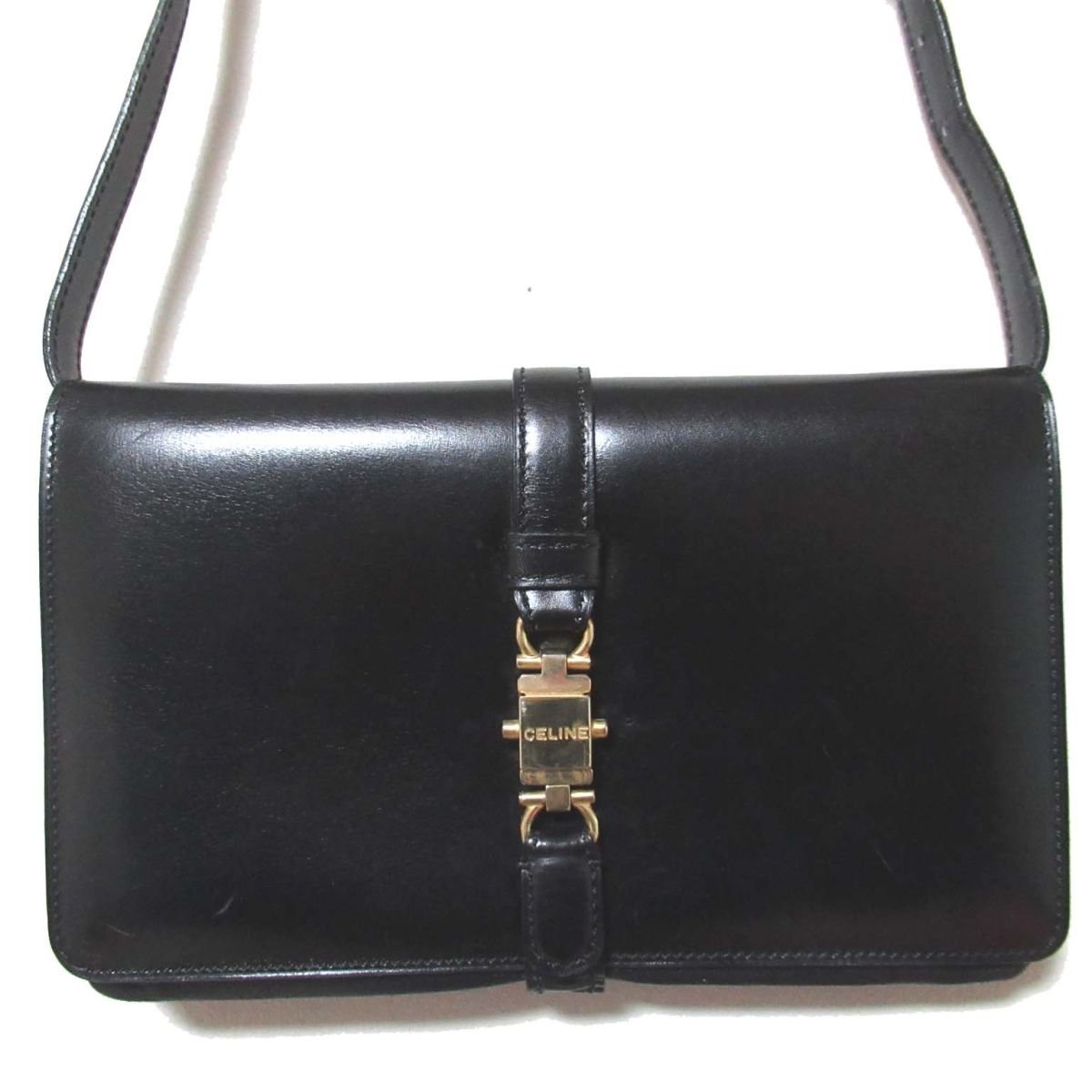 CELINE セリーヌ ボストンバッグ マカダム柄 PVC レザー ブラウンx