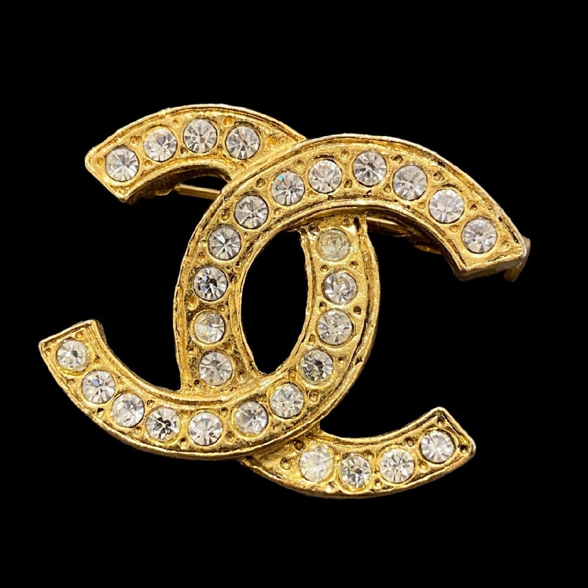 ココマーク シャネル ラインストーン CHANEL ネックレス ブローチ 