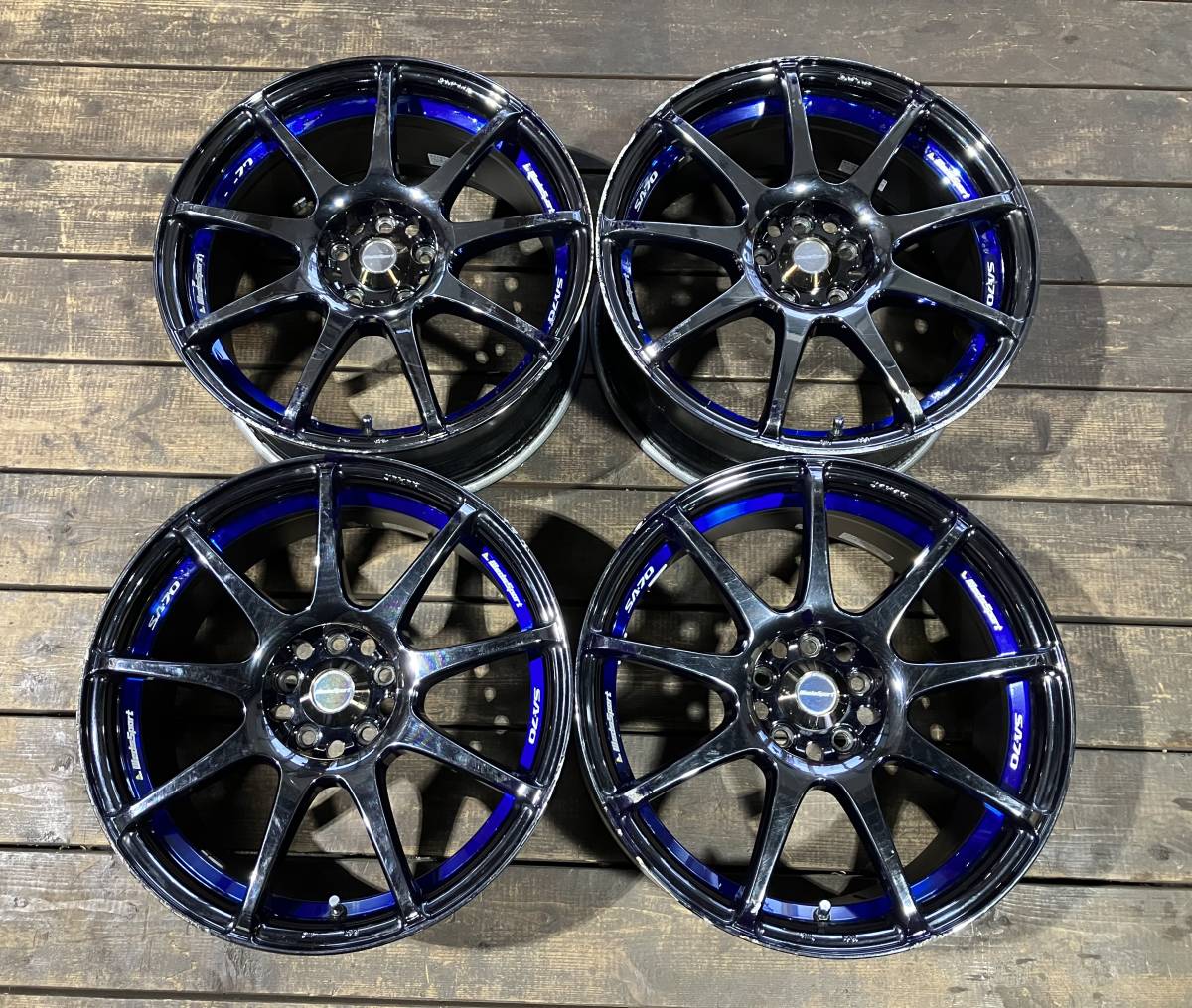 WEDS SPORT SA-70 17インチ 7.5J +45 5H 100 4本