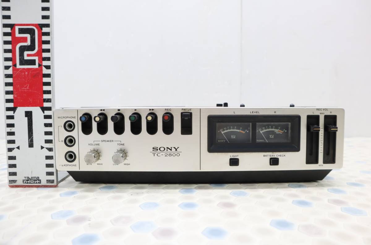 人気，2025 通電不可 ジャンク ｜カセットデッキ デンスケ｜SONY ソニー TC-2800 カセットレコーダー テープレコーダー｜ 部品取り M7178(録音、再生)｜売買されたオークション情報、yahooの商品情報をアー 録音、再生