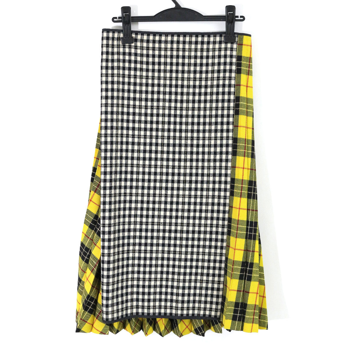 COMME des GARCONS 99AW コンビネーションチェックハーフプリーツ 