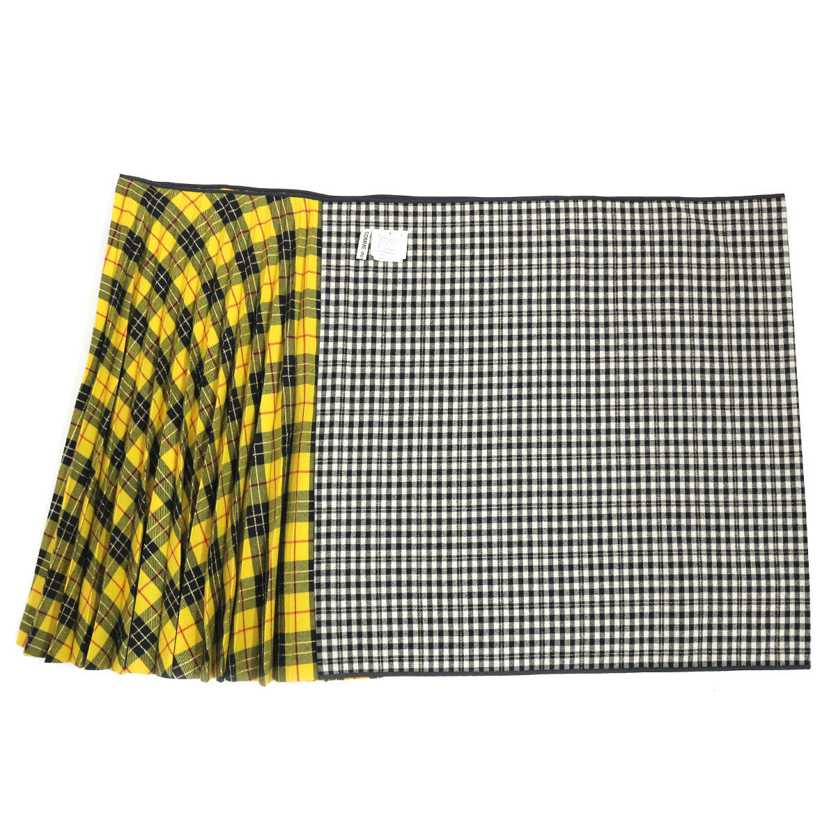 COMME des GARCONS 99AW コンビネーションチェックハーフプリーツ 