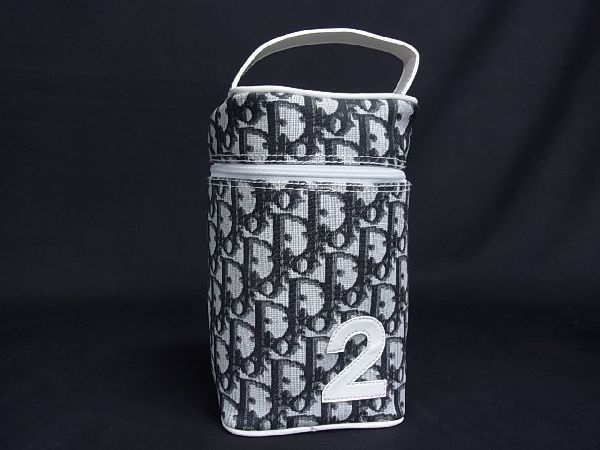 驚きの破格値，定番 1円 Christian Dior ディオール トロッター PVC&times;レザー ハンドバッグ 手持ち メイクポーチ 小物入れ ブラック系&times;ホワイト系 EA0670JN(かばん、バッグ)｜売買されたオークション情報、yahooの かばん、バッグ