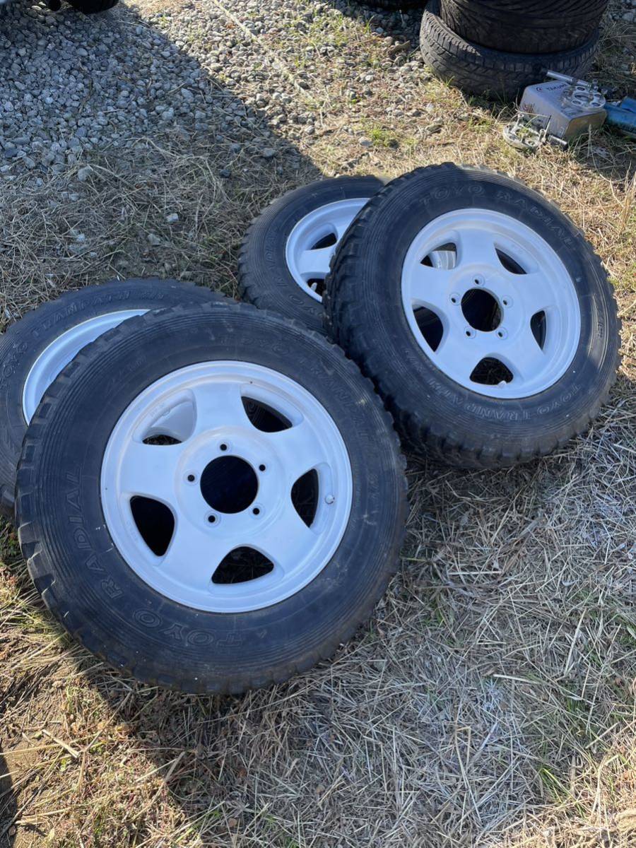 ジムニー JA11純正ホイール 195R16C トランパスMT付き 11 12 22 23 64 