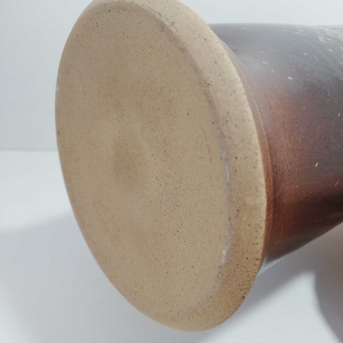 珍品 常滑焼 小西洋平 胴長急須花瓶 高さ22cm 品 常滑潮風工房 富洋